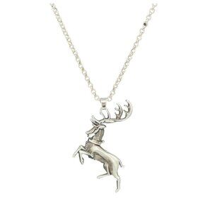 Game of Thrones Ours Is the Fury Baratheon Reindeer Pendant Chain Necklace